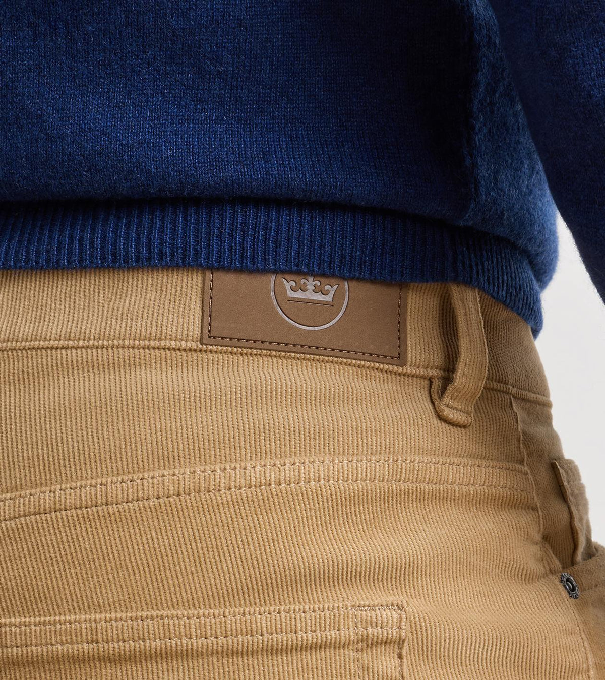 CLASSIC COMFORT CORDUROY FIVE POCKET PANT - KHAKI