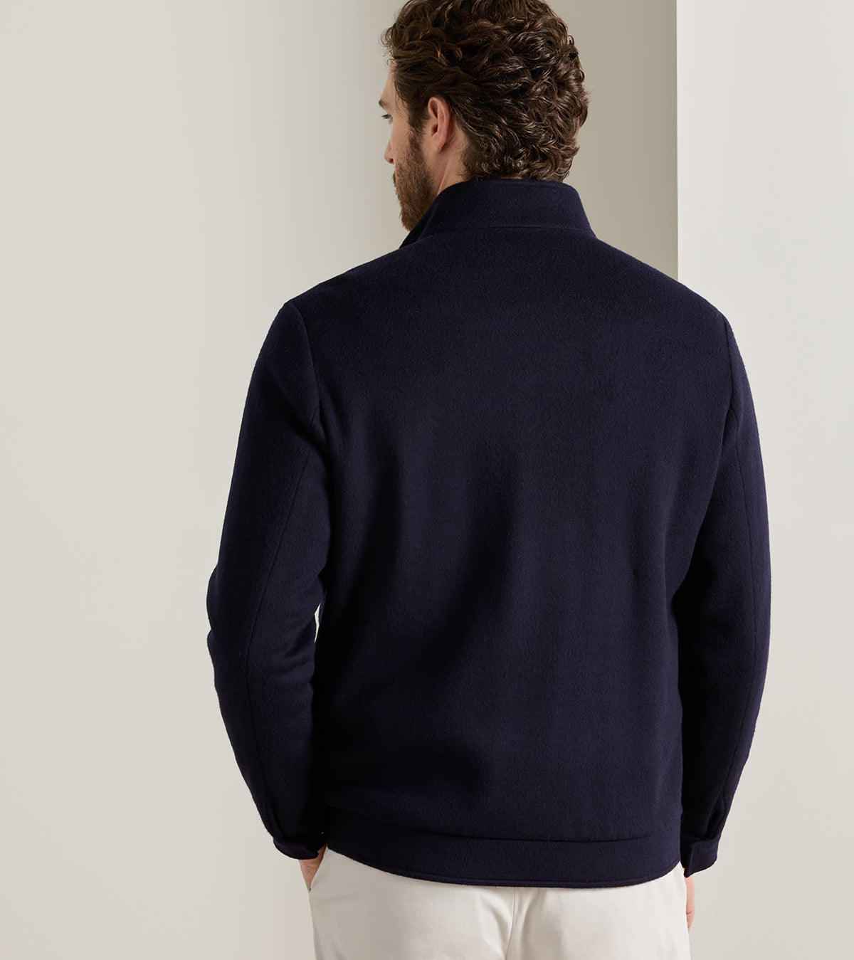 CROWN FLEX MERINO BOMBER - NAVY