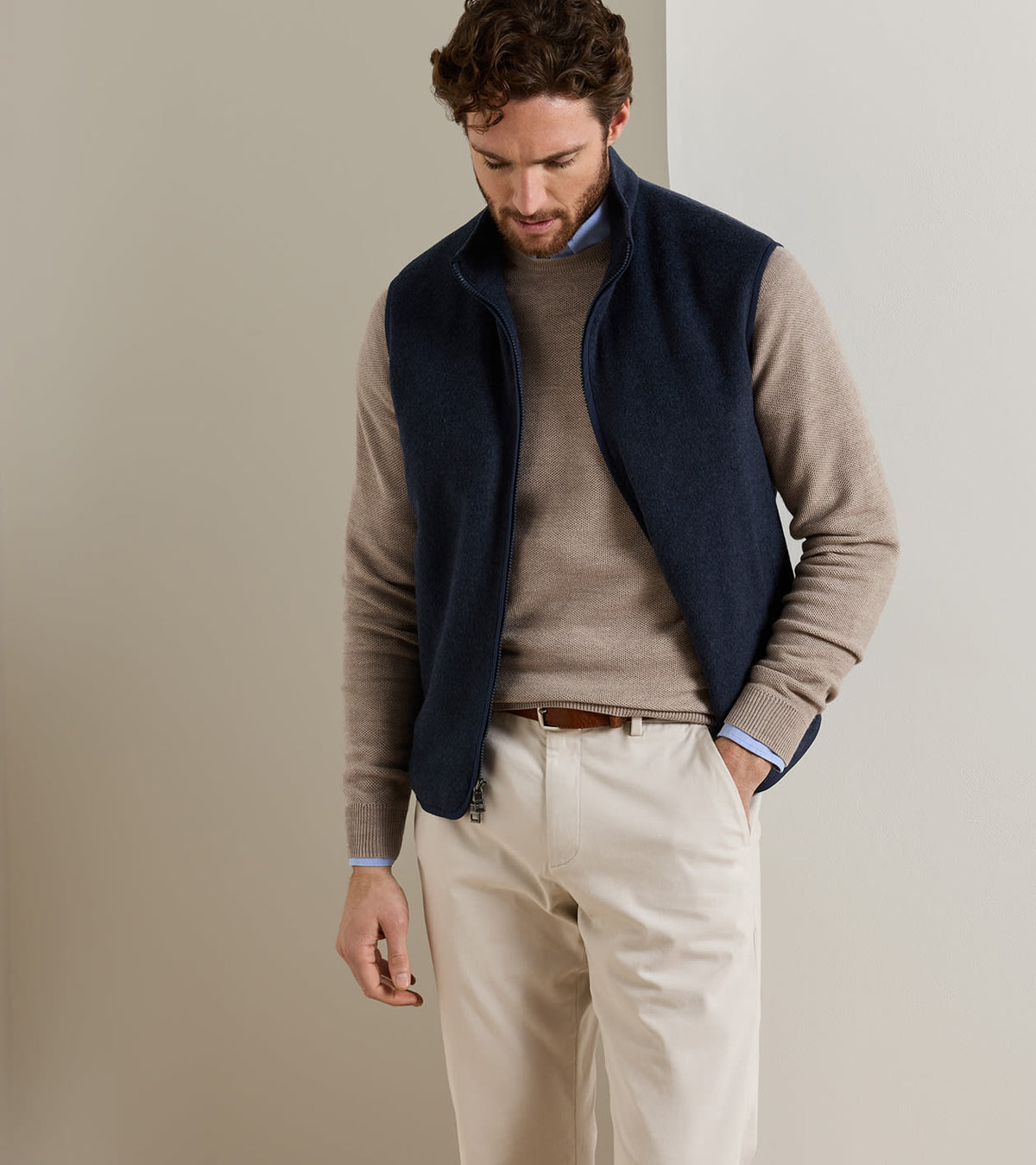 CROWN FLEX MERINO VEST - ATLANTIC BLUE