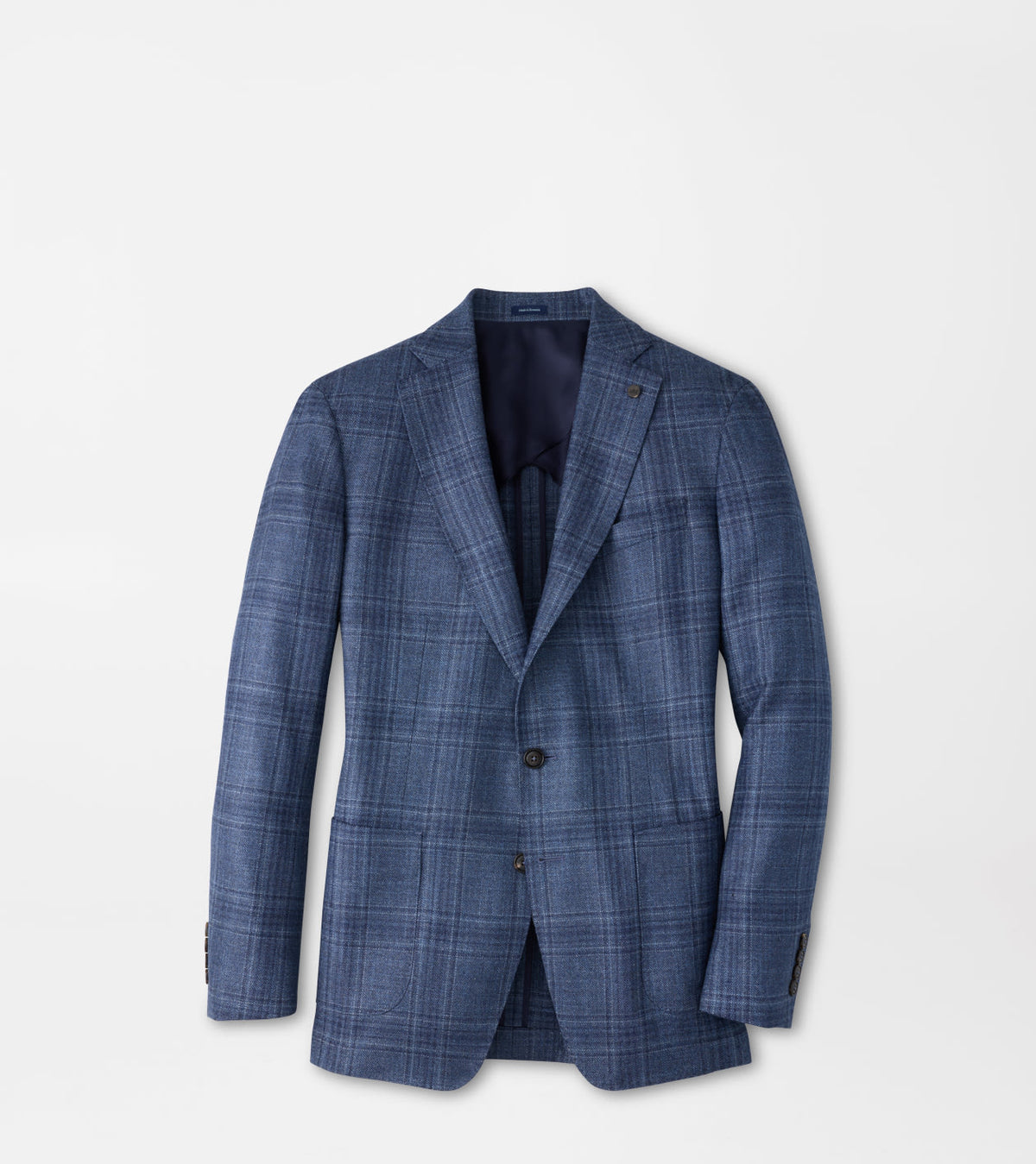 DAVIES PLAID SOFT JACKET - CADET