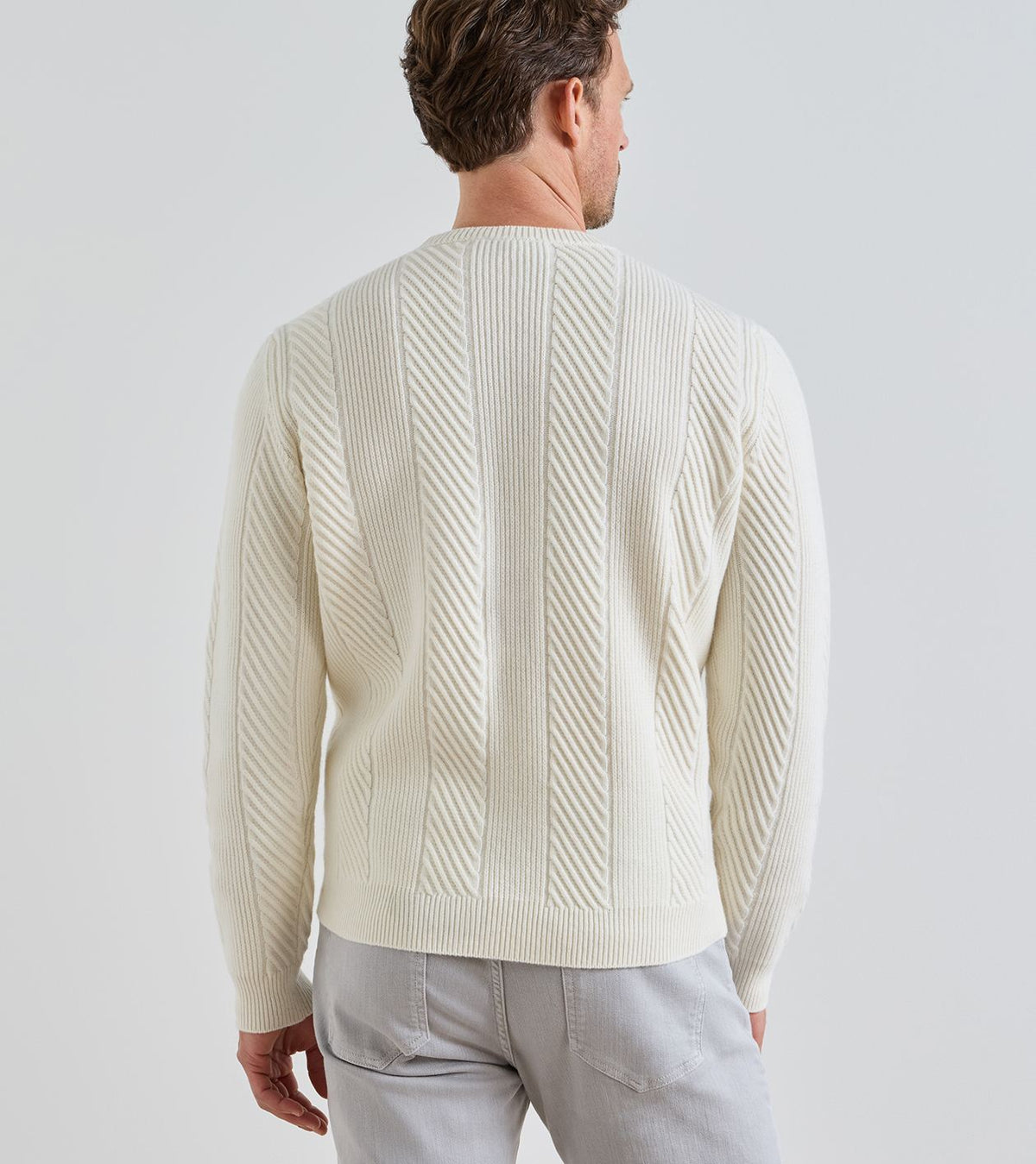 DOLOMITE CREW NECK SWEATER - ALMOND
