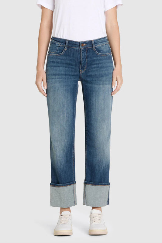 LAURA STRAIGHT TURN UP JEANS - FANCY NONREPAIR