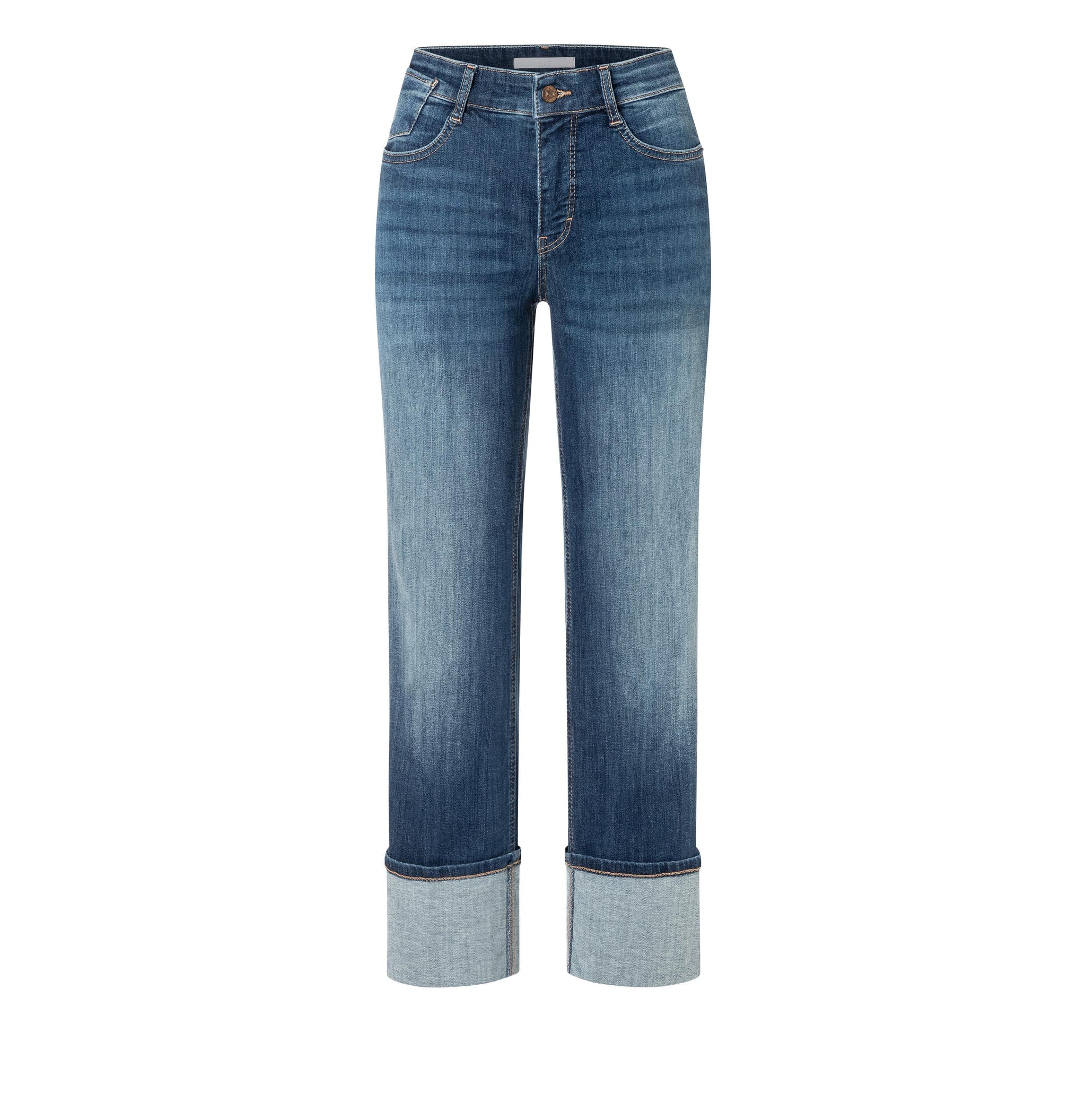 LAURA STRAIGHT TURN UP JEANS - FANCY NONREPAIR