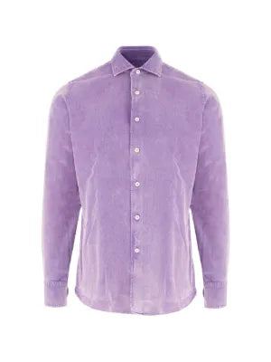 LILAC MARBLED MICRO CORD SHIRT