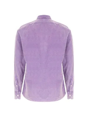 LILAC MARBLED MICRO CORD SHIRT