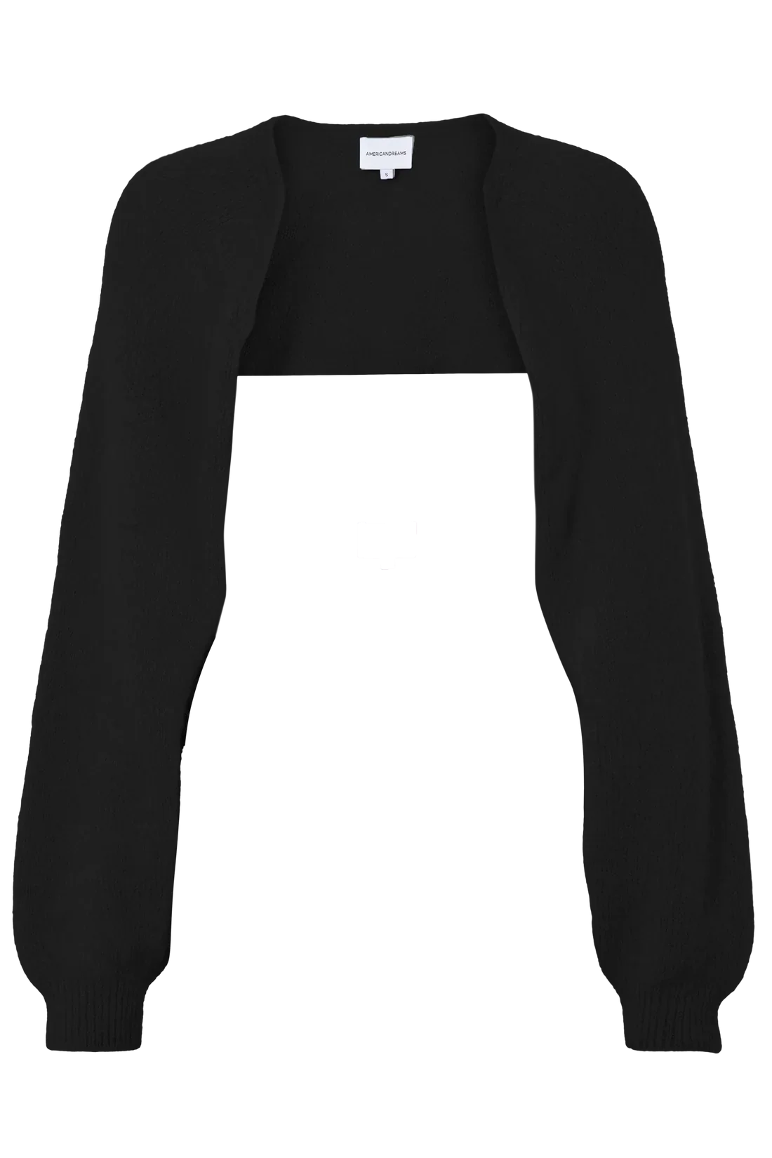LEA ALPACA BOLERO - BLACK