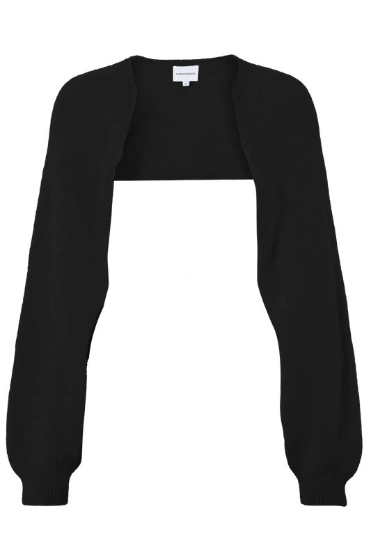 LEA ALPACA BOLERO - BLACK