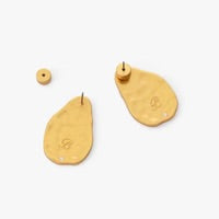 AMANDA LARGE ORGANIC FEATHER STUD EARRINGS