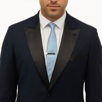 SUCCESSION FEATHER TIE CLIP - NAVY LADY