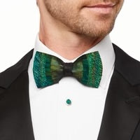 GREENE FEATHER BOW TIE