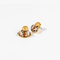 GAILEY FEATHER STUD EARRINGS