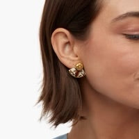 GAILEY FEATHER STUD EARRINGS