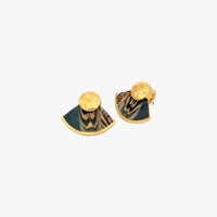 GUSSIE FEATHER STUD EARRINGS