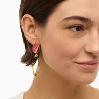 SAMANTHA ORGANIC FEATHER DROP EARRINGS
