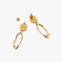 SAMANTHA ORGANIC FEATHER DROP EARRINGS