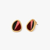 SARAH ORGANIC FEATHER STUD EARRINGS