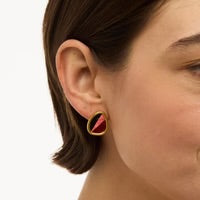 SARAH ORGANIC FEATHER STUD EARRINGS