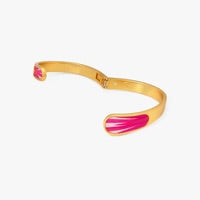 BEREA FEATHER BEZEL HINGE CUFF