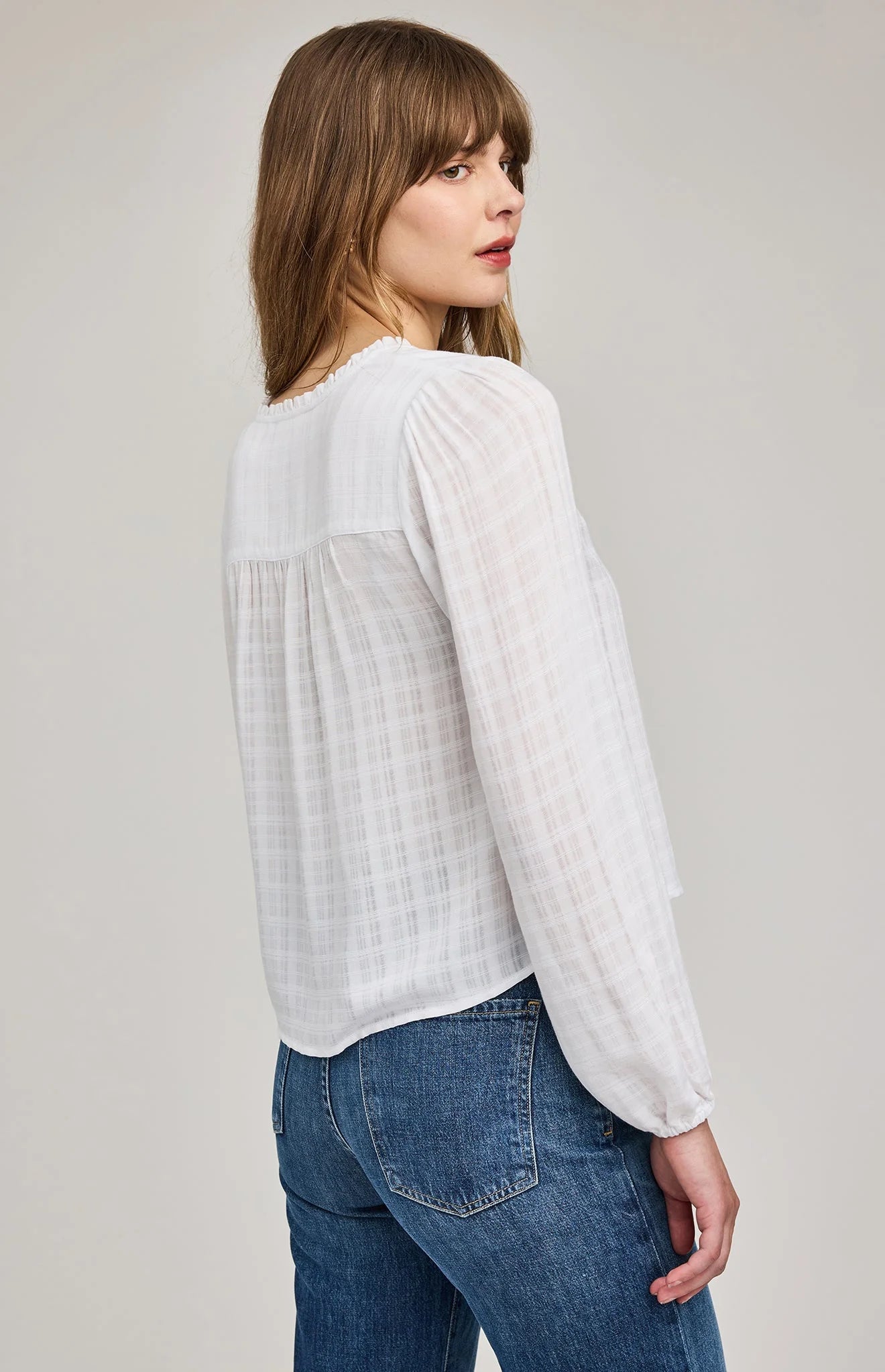VANESSA TEXTURED TOP - WHITE