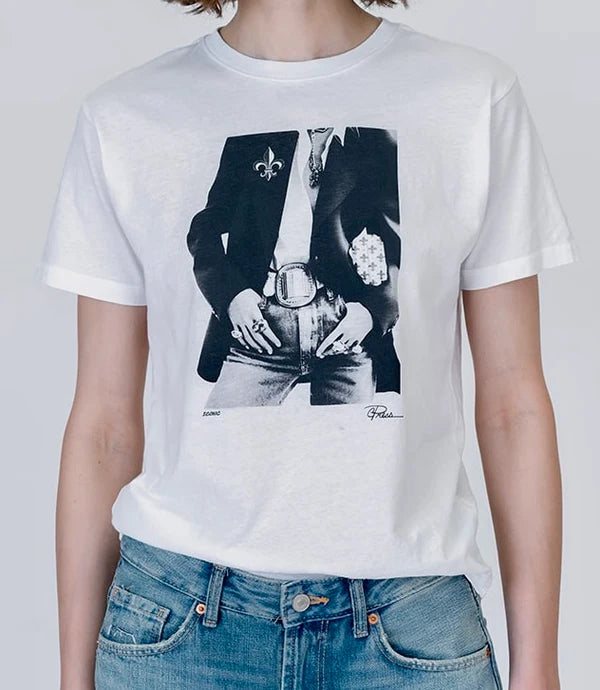 ICONIC MUSHIE TEE - WORN WHITE