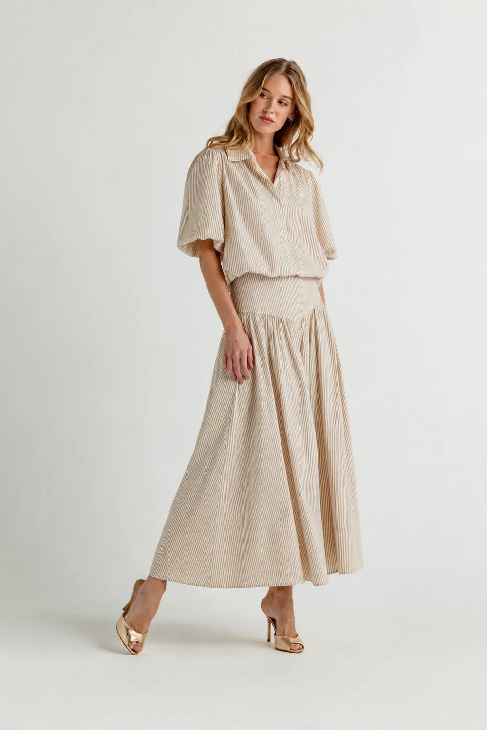 RORY MAXI SKIRT - BRIDLE TICKING