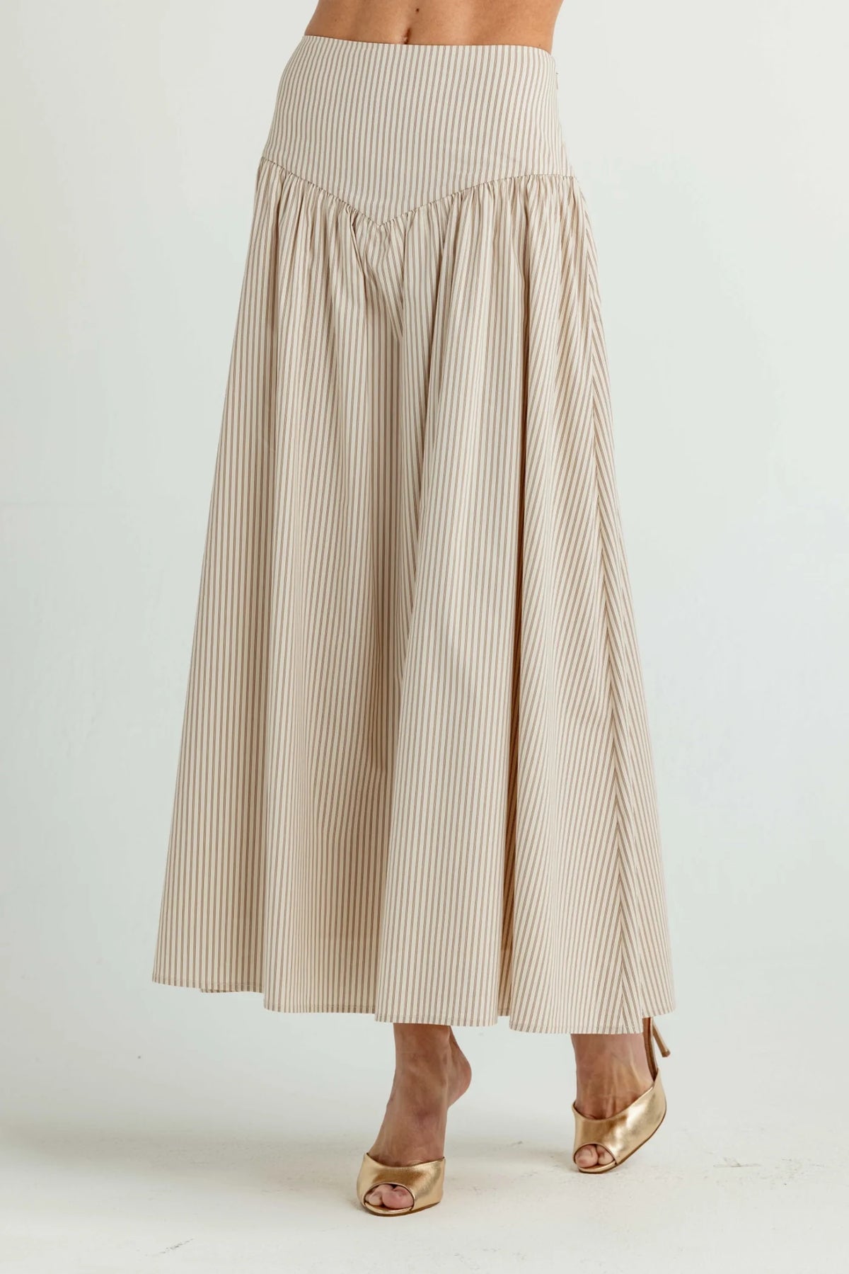 RORY MAXI SKIRT - BRIDLE TICKING