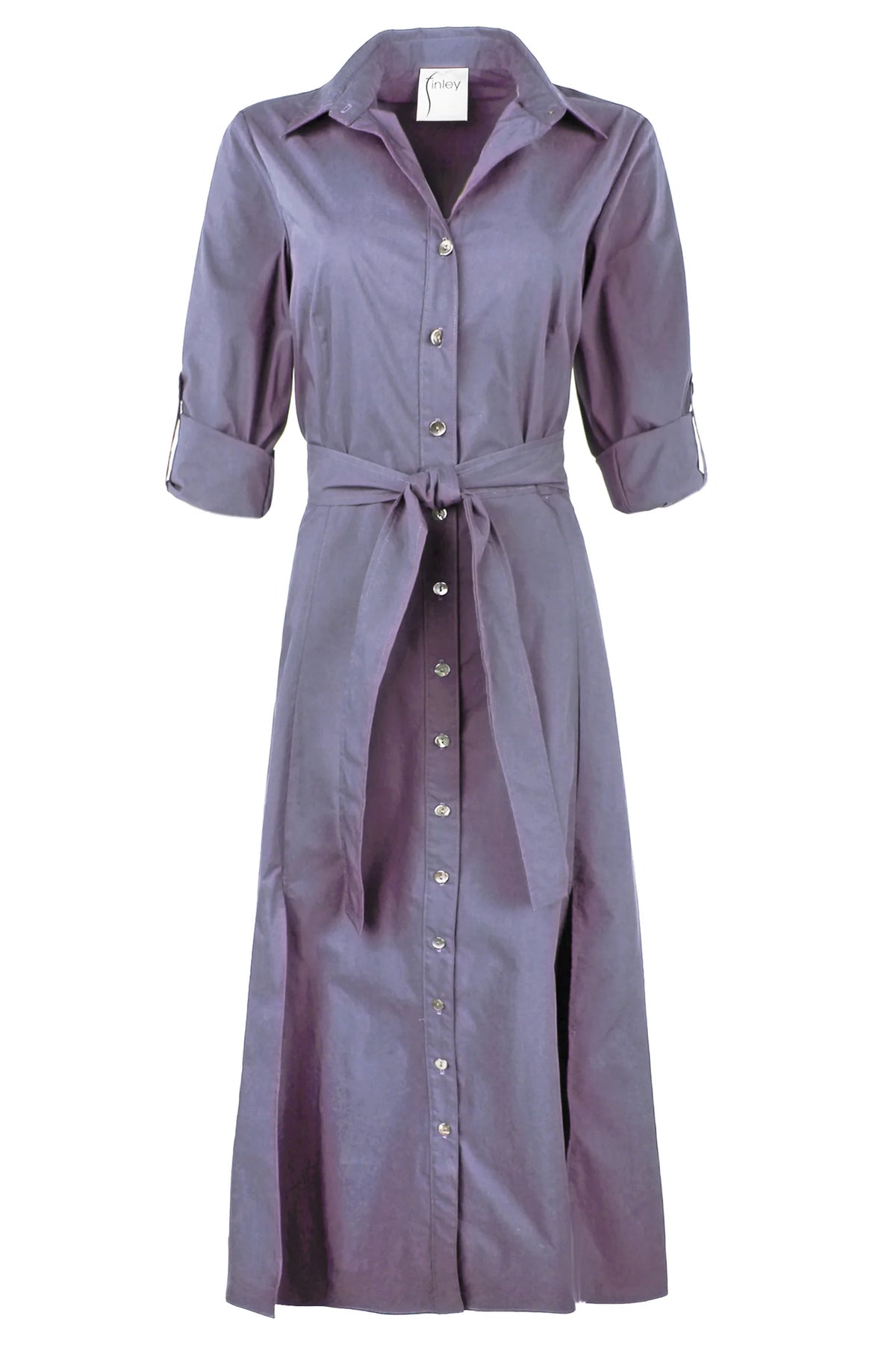 LONG LAINE WEATHERCLOTH DRESS-OPAL