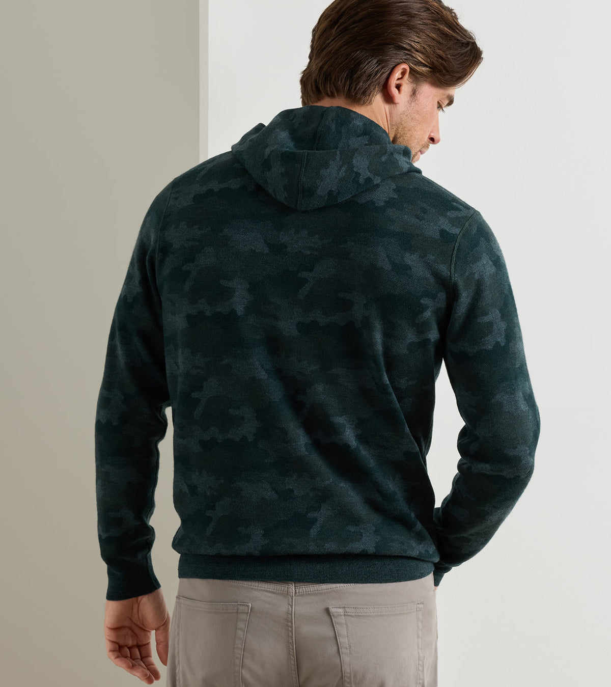REVERSIBLE CAMO POPOVER HOODIE - PINE BROOK