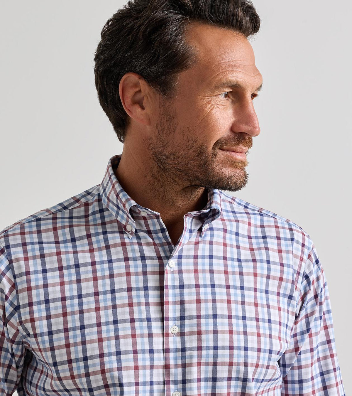 ELLIOT CROWN LITE COTTON STRETCH SHIRT - COTTAGE BLUE