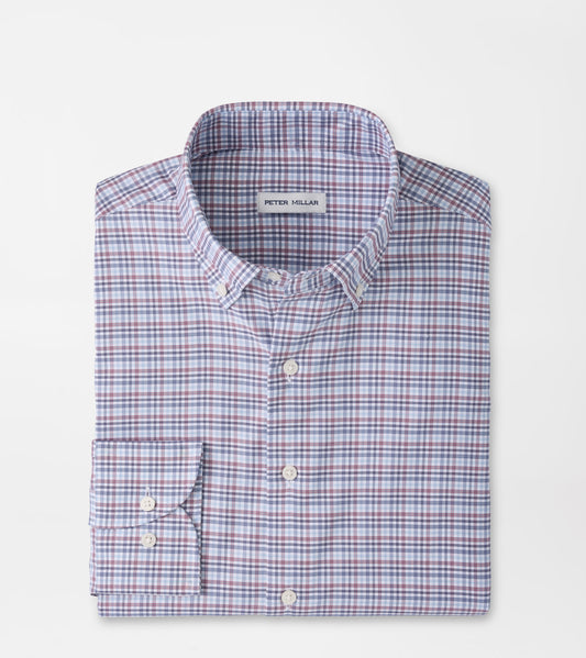 WAYNE PERFORMANCE TWILL SHIRT - BLUE FREESIA