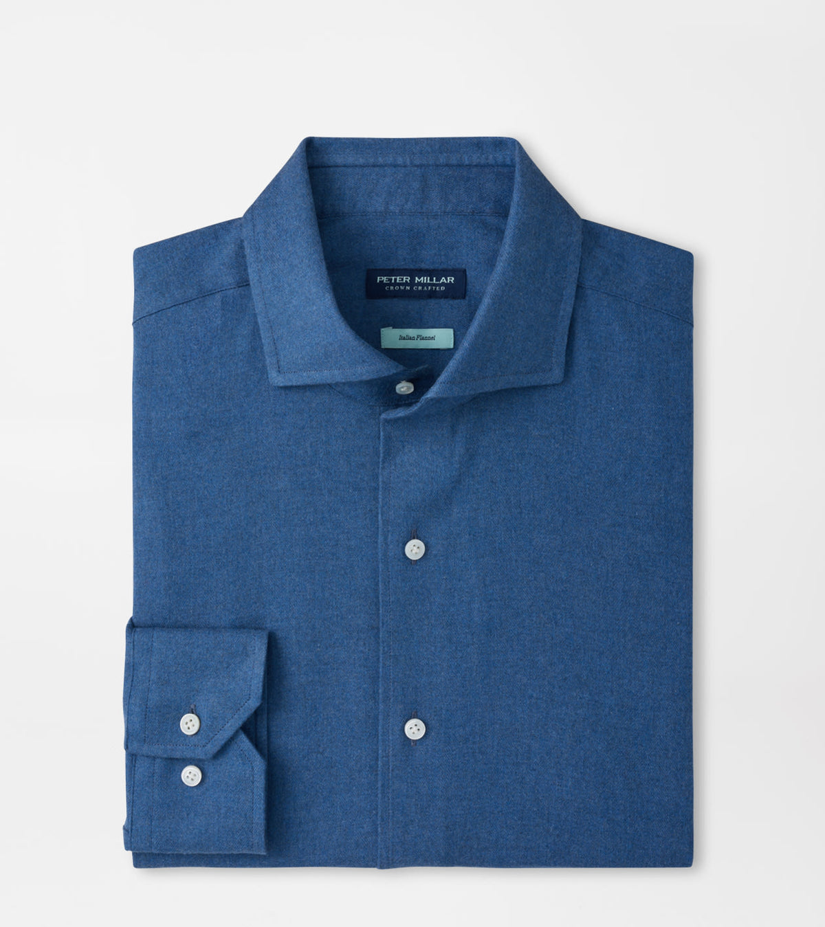 BRIXEN ITALIAN FLANNEL SHIRT - CADET