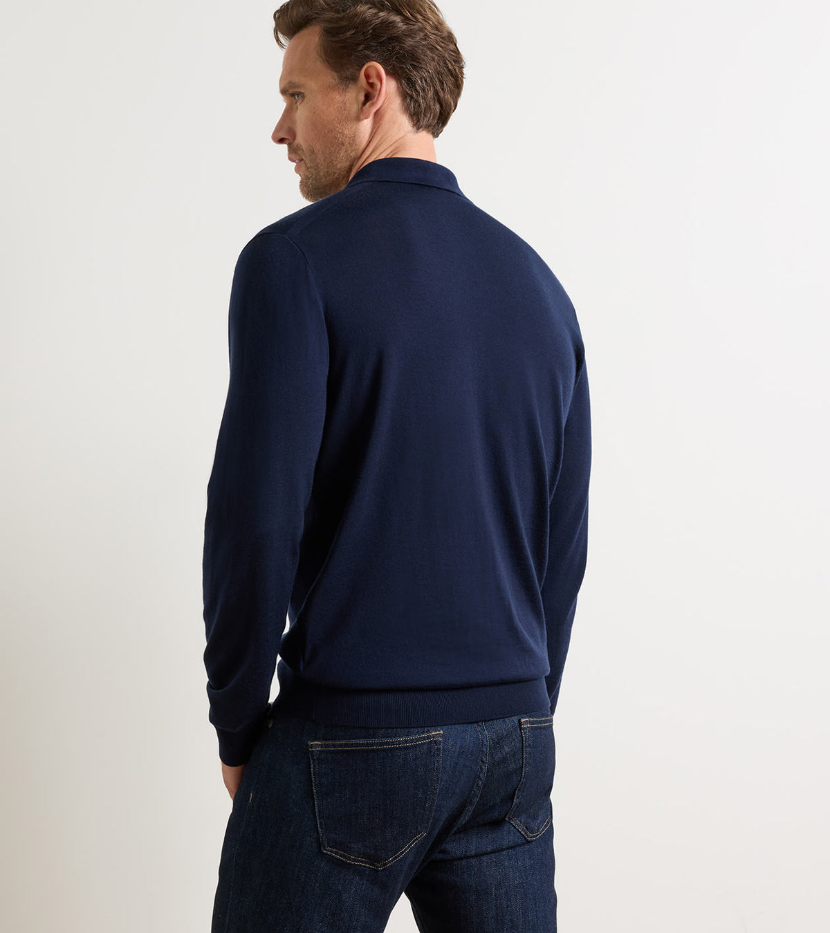 DORSET SWEATER POLO - PALE BLUE