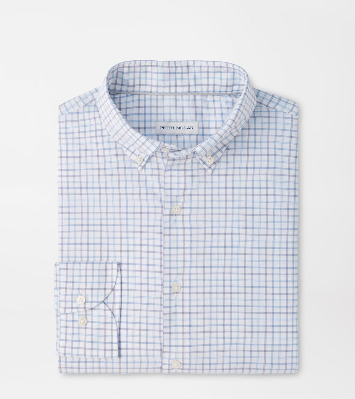 BRUCE CROWN LITE COTTON STRETCH SHIRT - BLUE FREESIA