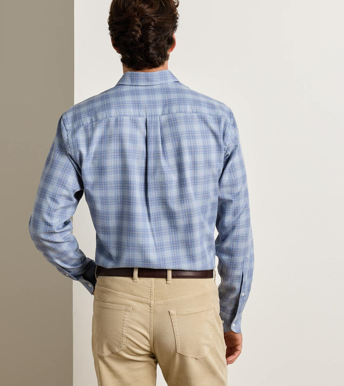 DEAN PERFORMANCE FLANNEL SHIRT - GRAVEL BLUE
