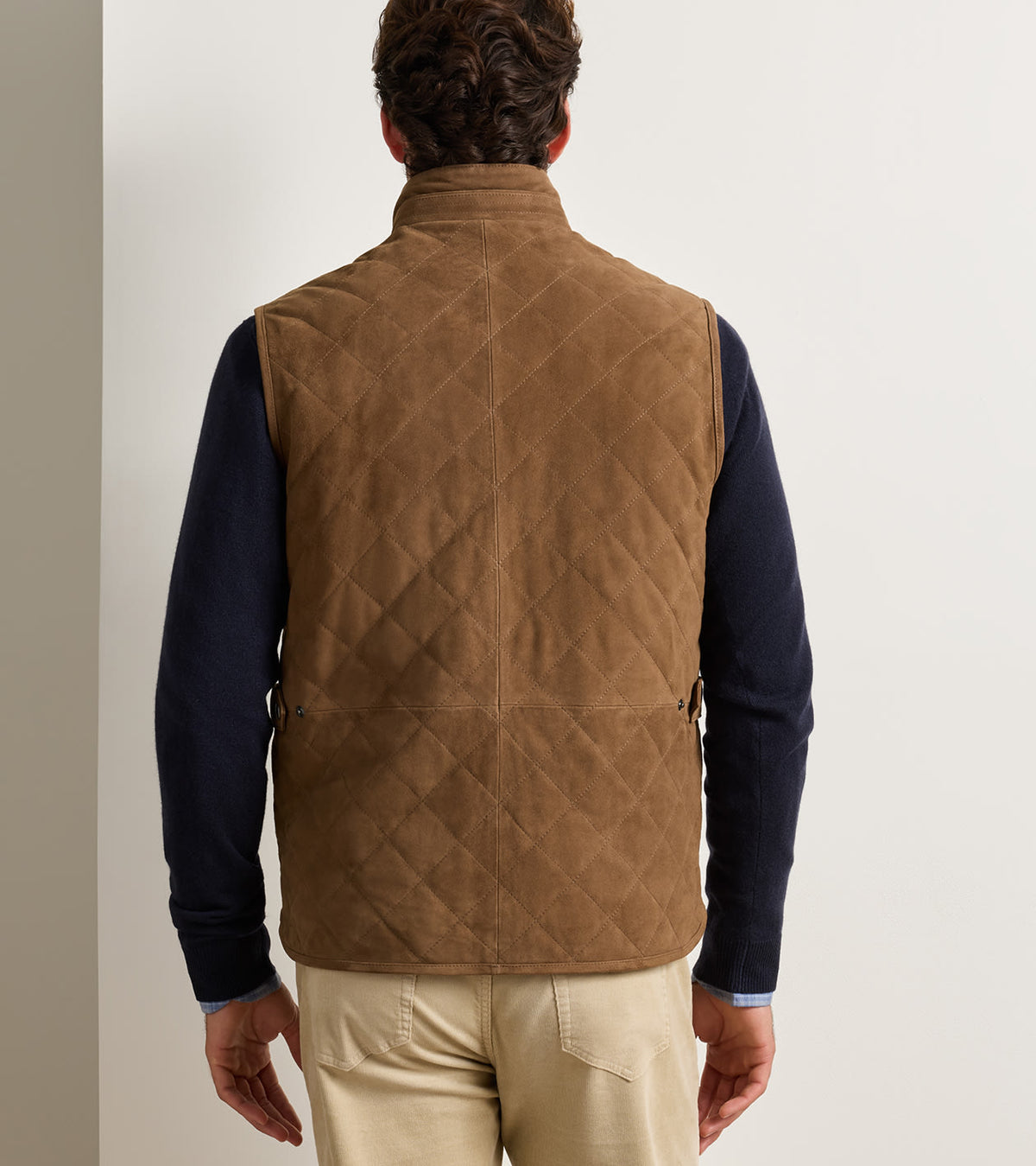 ESSEX SUEDE VEST - SAWGRASS