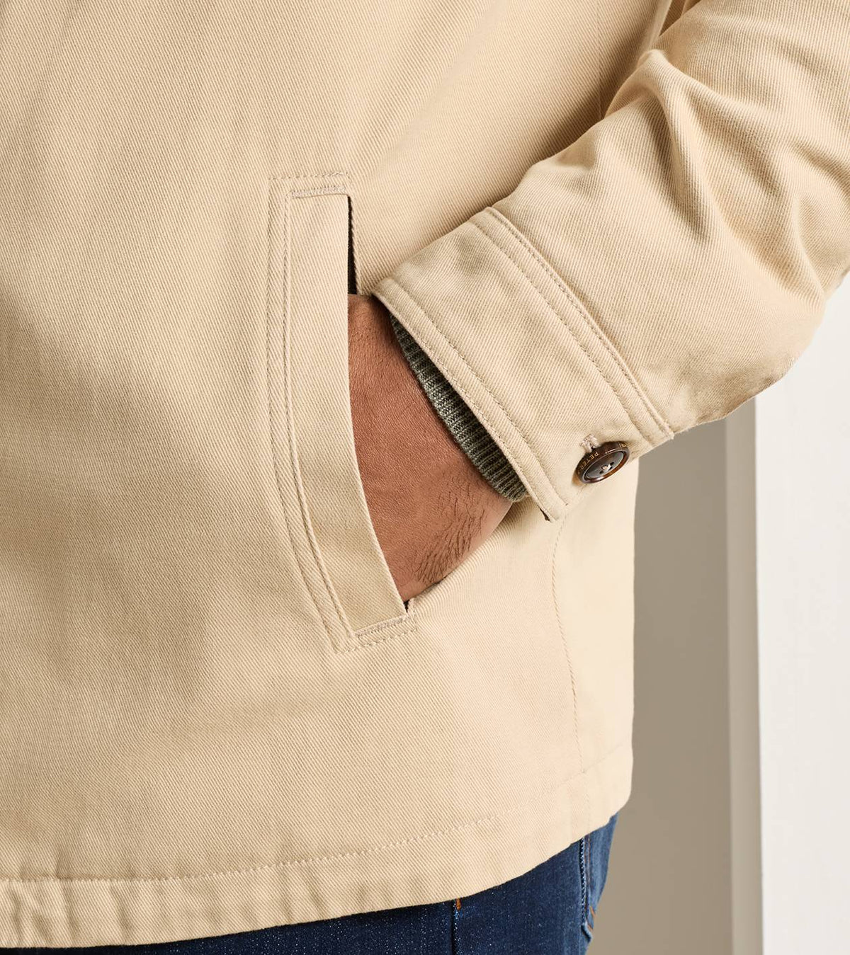 CHATHAM COTTON CASHMERE COAT - SAND