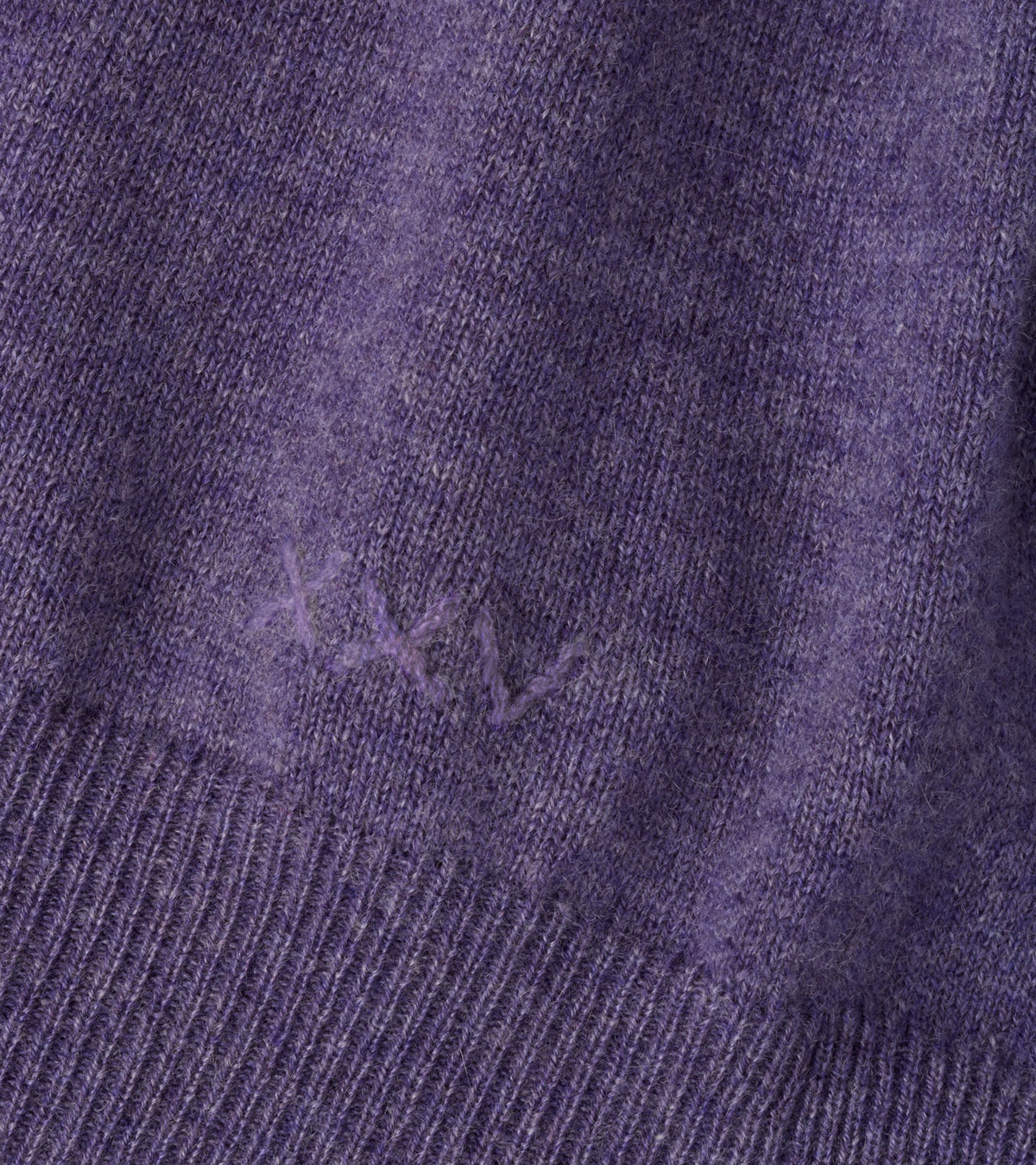 CROWN ANNIVERSARY CASHMERE 1/4 ZIP SWEATER - PURPLE FIG