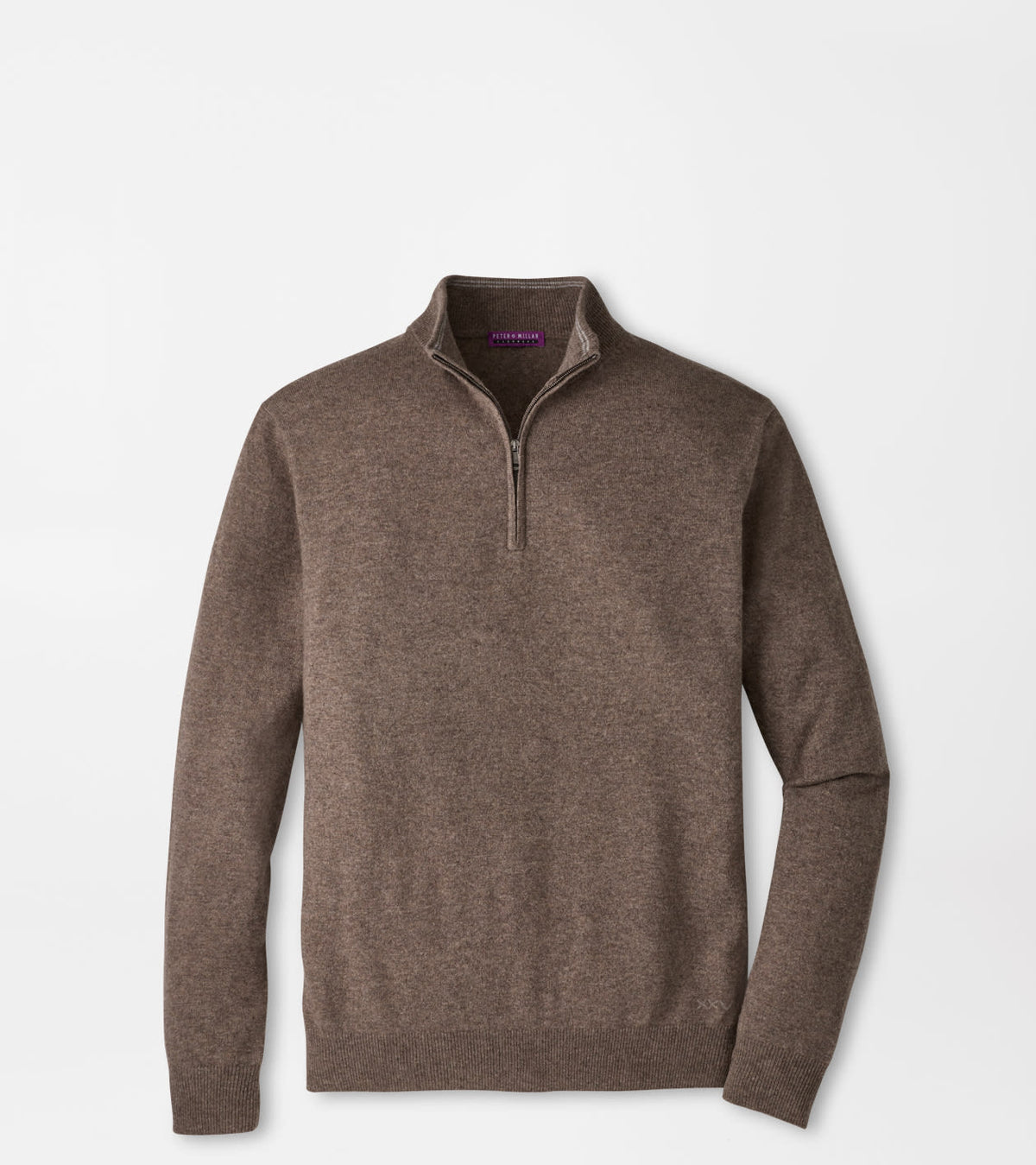 CROWN ANNIVERSARY CASHMERE 1/4 ZIP SWEATER - SAWGRASS