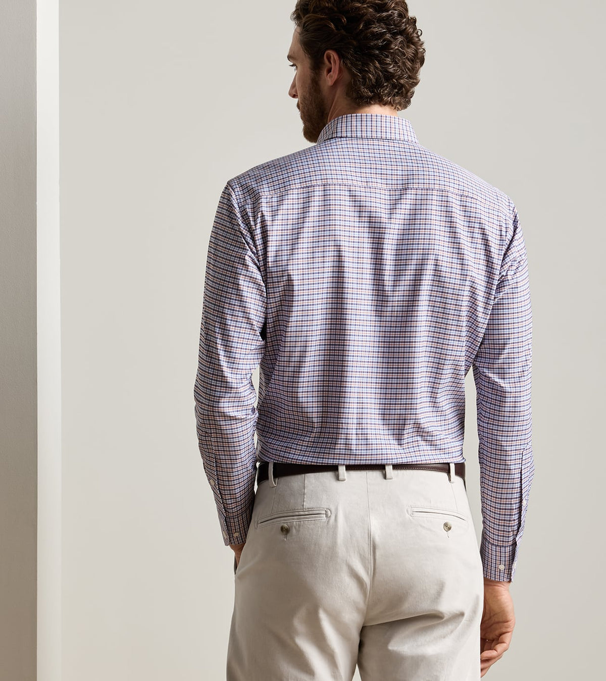 WAYNE PERFORMANCE TWILL SHIRT - NAVY