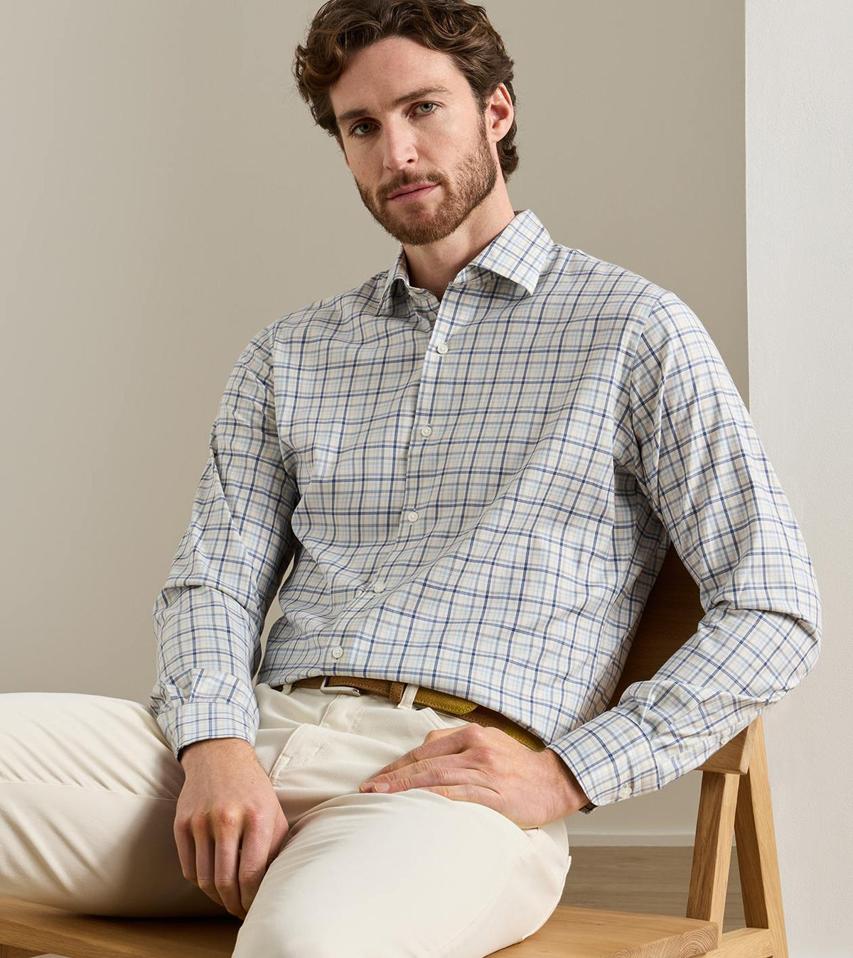WYATT CROWN SOFT TWILL SHIRT - MULTI