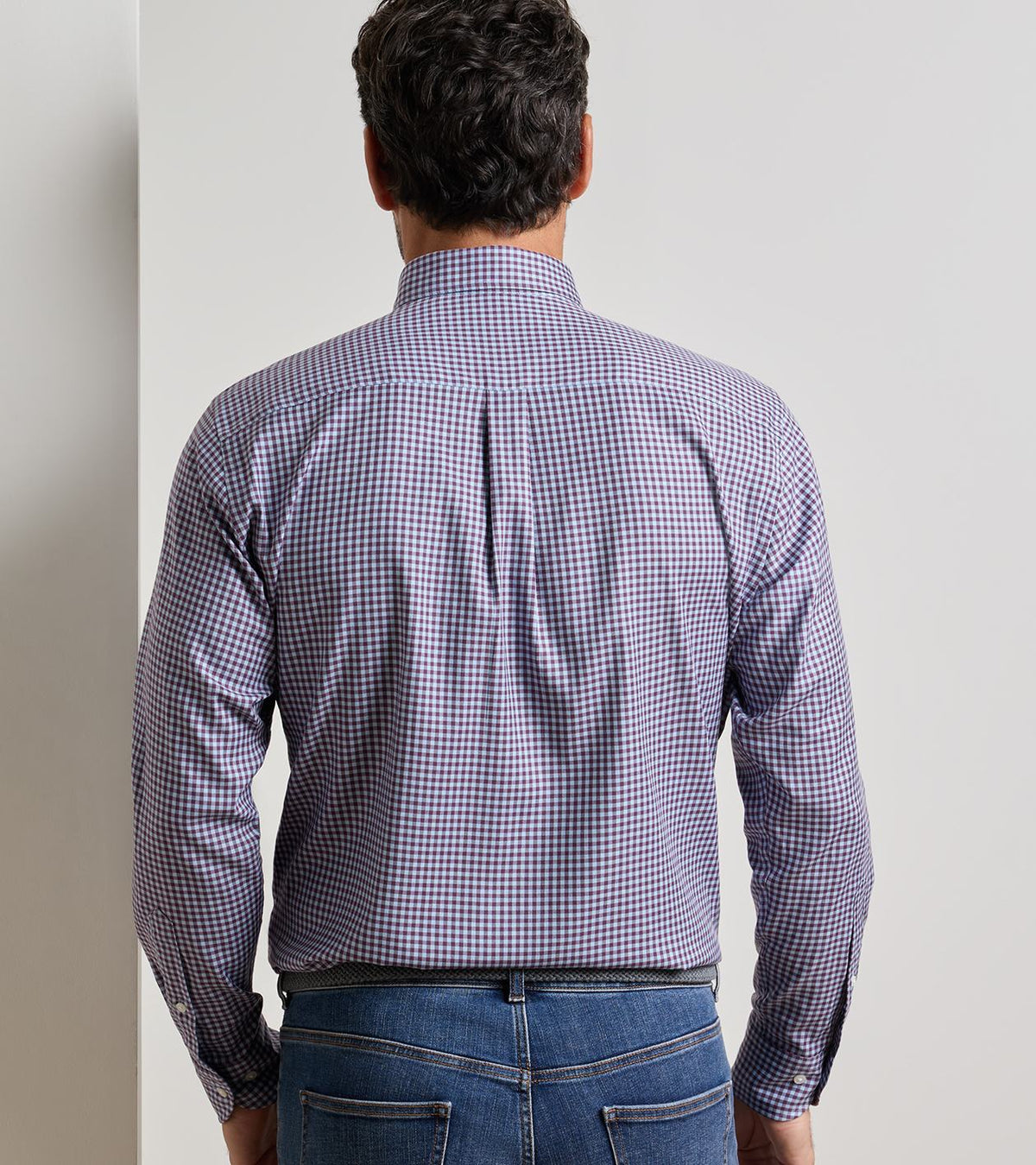 LIAM CROWN SOFT TWILL SHIRT - GRAPESEED