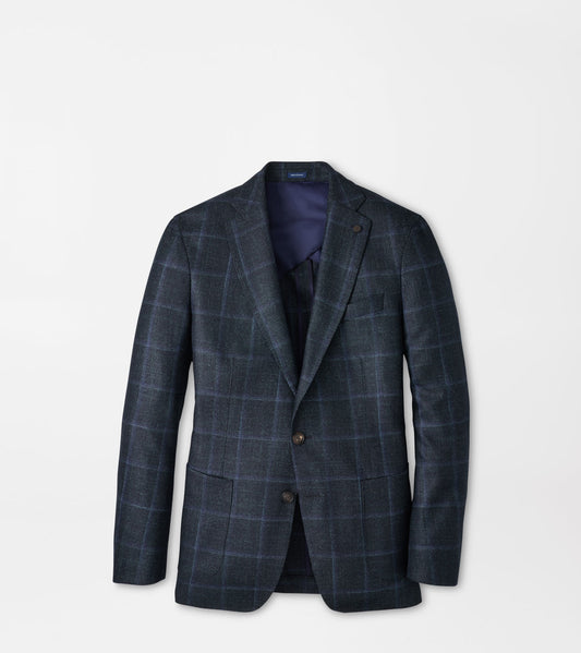 HUGHES WINDOWPANE SOFT JACKET - PINE BROOK