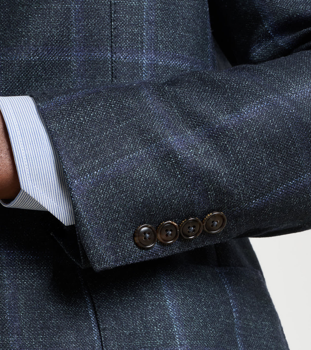 HUGHES WINDOWPANE SOFT JACKET - PINE BROOK