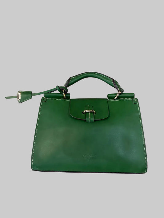 SMALL CLASSIC SATCHEL BAG- AVOCADO