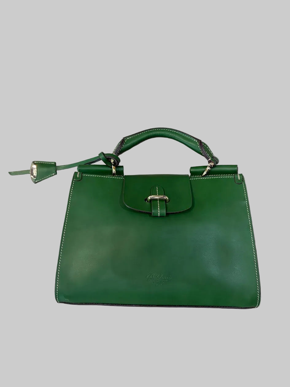 SMALL CLASSIC SATCHEL BAG- AVOCADO
