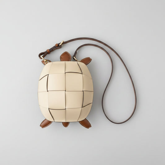 TILDA THE TURTLE BAG- OSSO/CUOIO