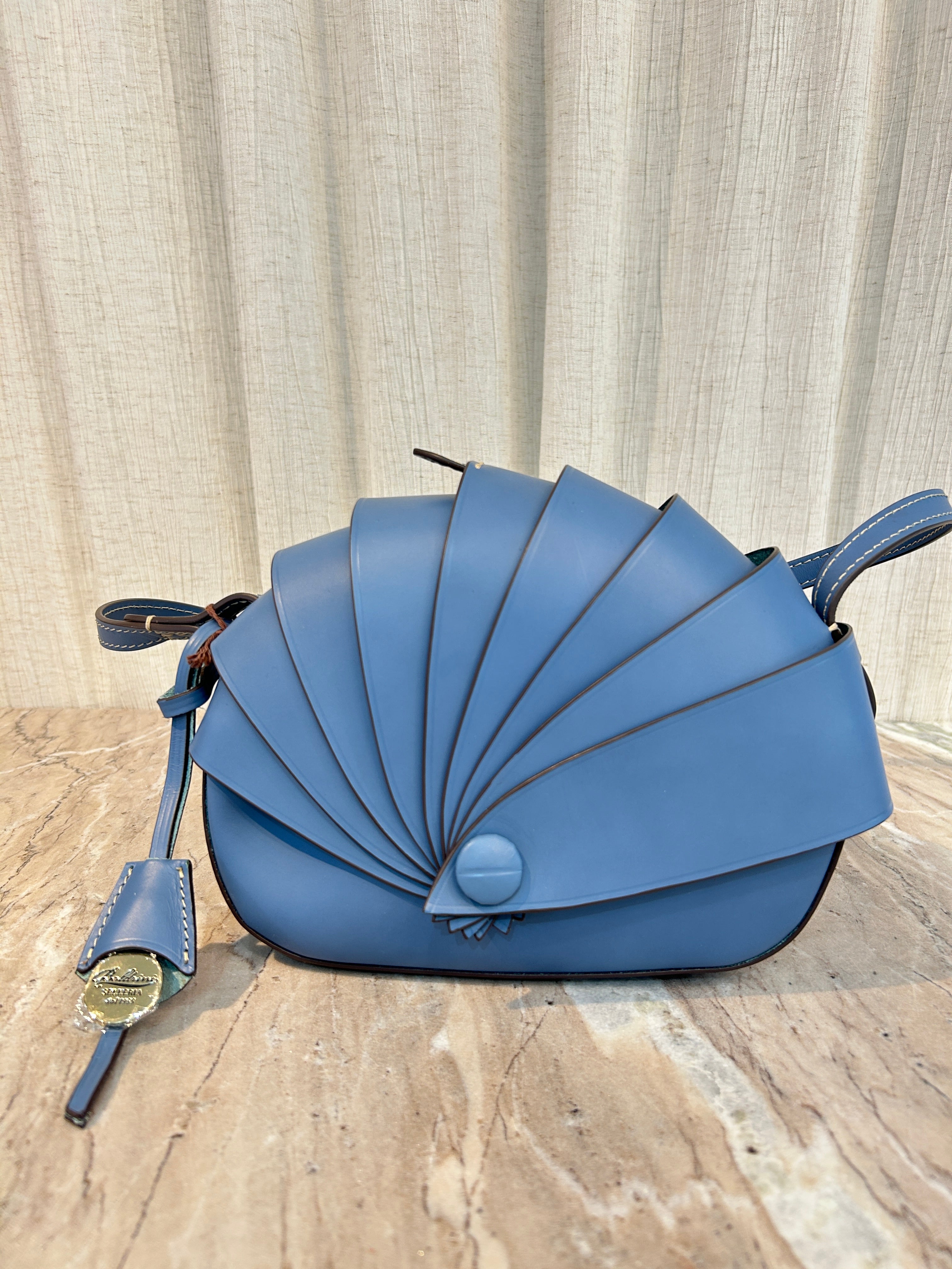 DAPHNE LEATHER PURSE - COBALTO