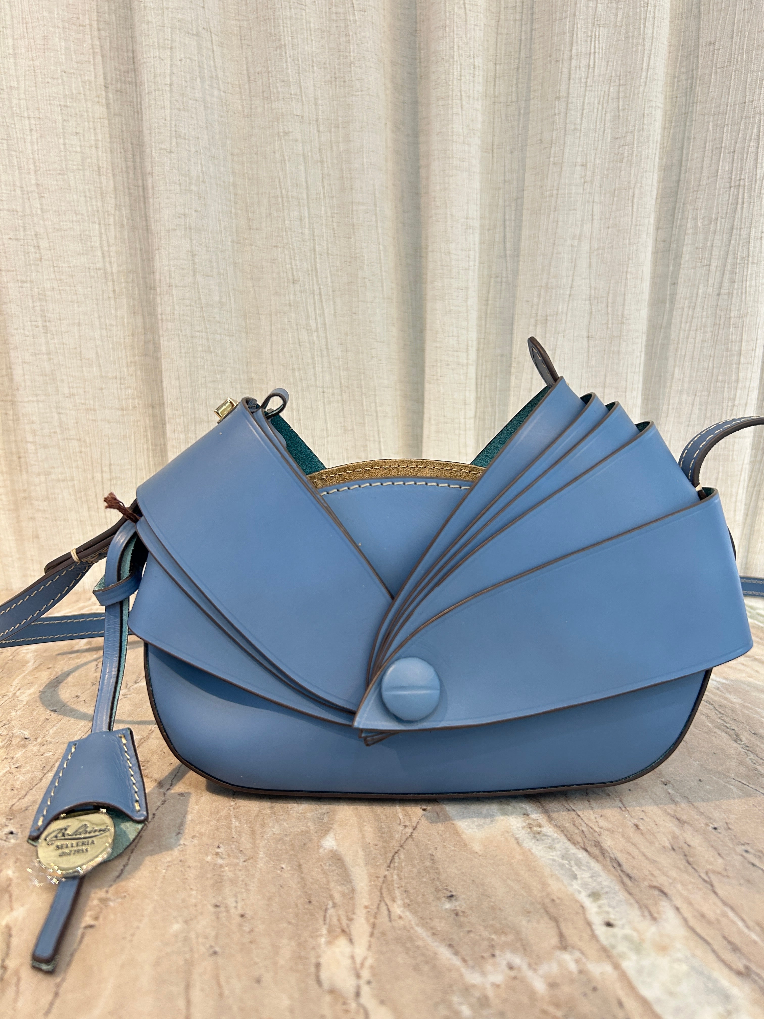 DAPHNE LEATHER PURSE - COBALTO