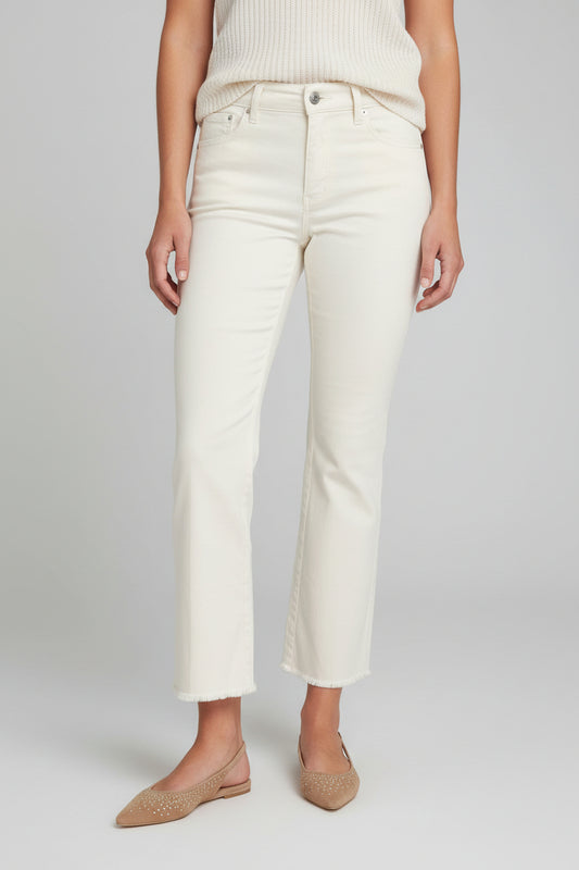 DREAM KICK FRINGE JEANS - ANTIQUE WHITE