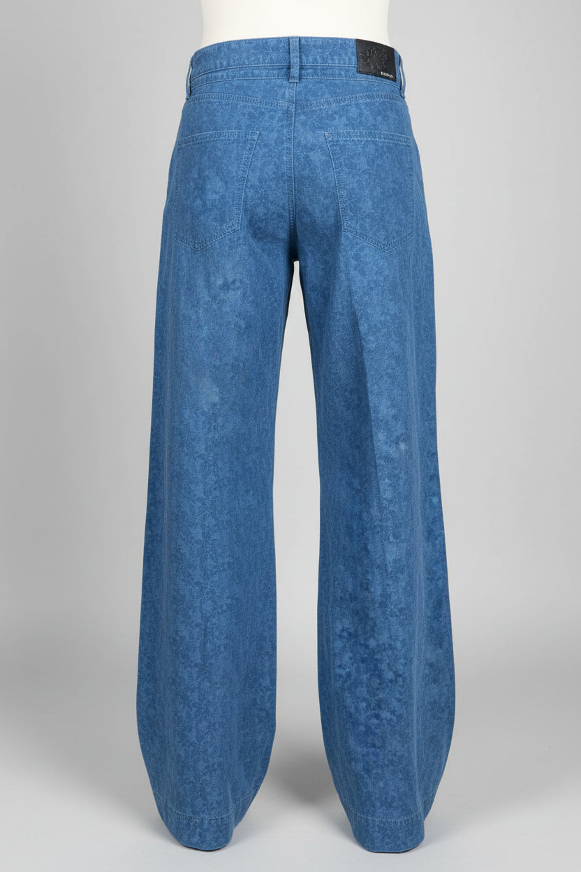 WENDY DENIM TROUSER - SOFT MID BLUE USED WASH